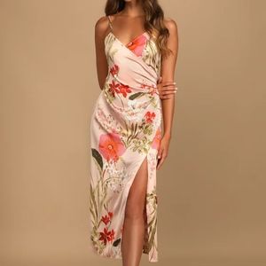 Womens satin midi dress